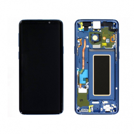 LCD + dotyk + rámeček pro Samsung Galaxy S9 G960 Coral modrá (Service Pack)