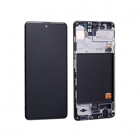 LCD + dotyk + rámeček pro Samsung Galaxy A51 A515 černá (Service Pack)