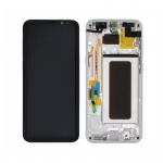 LCD + dotyk + rámeček pro Samsung Galaxy S8 Plus G955 stříbrná (Service Pack)