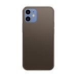 Baseus Frosted Glass Protective Case for iPhone 12 Mini 5.4 Transparent Black