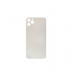 Back Cover Glass + Big Camera Hole pro Apple iPhone 11 Pro (Silver)