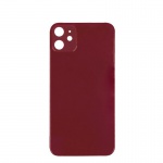 Back Cover Glass + Big Camera Hole pro Apple iPhone 11 (RED )