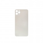 Back Cover Glass + Big Camera Hole pro Apple iPhone 11 Pro Max (Silver) 