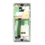 LCD + dotyk + rámeček pro Samsung Galaxy S20 Ultra G988 Cloud bílá (Service Pack)