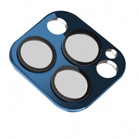 COTECi ochranné sklo pro kamery na iPhone 12 Pro Max Aluminium modrá