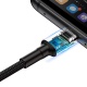 Baseus charging/data cable USB to USB-C 40W 1m Cafule Double-Sided Black