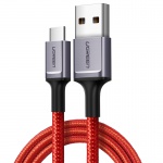 UGREEN USB 2.0 A to Type C Cable Nickel Plating Aluminum Braid 1m Red