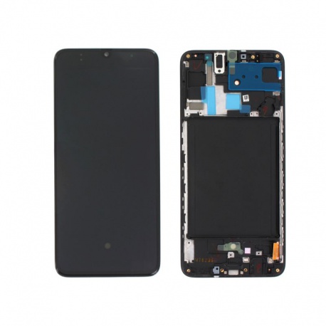 LCD + dotyk + rámeček pro Samsung Galaxy A70 A705 černá (Service Pack)