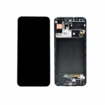 LCD + touch + frame for Samsung Galaxy A30s A307 black (Service Pack)