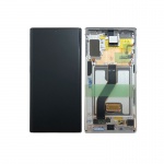 LCD + dotyk + rámeček pro Samsung Galaxy Note10+ N975 Aura bílá (Service Pack)