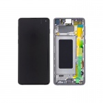 LCD + touch + frame for Samsung Galaxy S10 G973 Prism black (Service Pack)