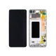 LCD + dotyk + rámeček pro Samsung Galaxy S10 G973 Prism bílá (Service Pack)