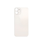 Back Cover Glass + Big Camera Hole pro Apple iPhone 12 Mini White