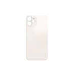 Back Cover Glass + Big Camera Hole pro Apple iPhone 12 White