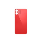 Back Cover Glass + Big Camera Hole pro Apple iPhone 12 Red