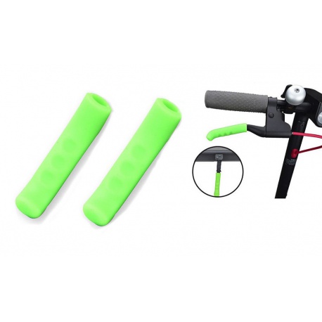 Silicone cover for the brake lever for Xiaomi Scooter, green (Bulk)