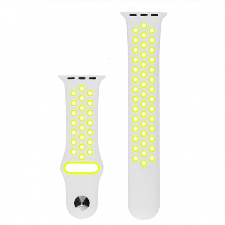 COTECi sports perforated strap for Apple Watch 38/40/41mm gray-yellow-green