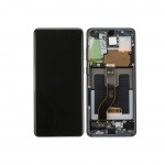 LCD + touch + frame for Samsung Galaxy S20+ 5G G986B G985F cosmic black (Service Pack)