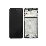 LCD + touch + frame for Samsung Galaxy M51 M515 Celestial Black (Service Pack)
