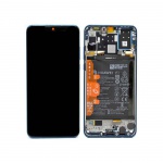 LCD + dotyk + rámeček + bat. pro Huawei P30 Lite New Edition 2020 modrá (Service Pack)