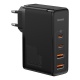 Baseus GaN2 Pro fast-charging adapter 2x Type-C + 2x USB-A 100W black