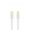 Cable for display technology Mini DP / Mini DP white