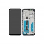 LCD + touch + frame for Motorola G8 black (Service Pack)
