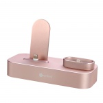 COTECi 2IN1 Lightning /iPhone / Airpods Charging Dock Rose Gold