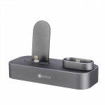 COTEetCI 2IN1 Lightning /iPhone / Airpods Charging Dock Grey