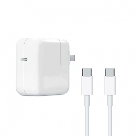 COTECi charging adapter with 2M USB-C/USB-C cable (96W Max) white