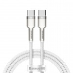 Baseus Cafule Series Metal Data Cable Type-C/Type-C 100W 1m White