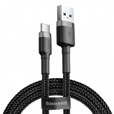 Baseus nabíjecí / datový kabel USB-C 3A 1m Cafule šedá-černá