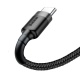 Baseus nabíjecí / datový kabel USB-C 3A 1m Cafule šedá-černá