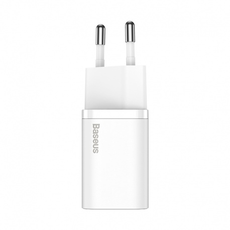 Baseus Super SI set of USB-C 20W adapter and USB-C to Lightning 1m cable, white