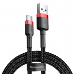 Baseus Cafule Cable USB for Type-C 2A 2M Red + Black
