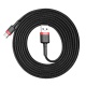 Baseus charging / data cable USB-C 2A 2m Cafule red-black