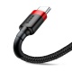 Baseus nabíjecí / datový kabel USB-C 2A 2m Cafule červená-černá