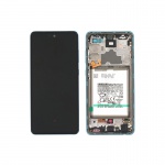 LCD + dotyk + rámeček + baterie pro Samsung Galaxy A72 4G A725F modrá (Service Pack)