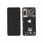 LCD + touch + frame for Samsung Galaxy S21+ 5G G996 Phantom black (Service Pack)