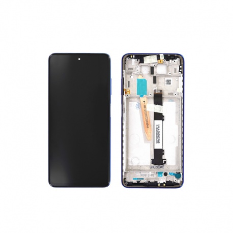 LCD + touch + frame for Xiaomi Poco X3 Cobalt blue (Service Pack)