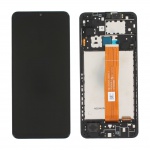 LCD + touch + frame for Samsung Galaxy A12 A125 2020 black (Service Pack)