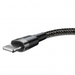 Baseus Cafule Cable USB for Lightning 2.4A 0.5M Grey-Black