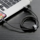 Baseus Cafule nabíjecí / datový kabel USB na Lightning 2,4A 0,5m, šedá-černá