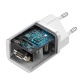 Baseus Super Si fast charger 1C 25W EU + Type-C/Type-C 3A 1m white cable