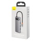 Baseus 5-in-1 multifunctional docking HUB USB-C Metal Gleam Series in grey