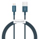 Baseus Flexible Charging/Data Cable Lightning Superior Series 2.4A 1m Blue