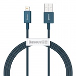 Baseus pružný nabíjecí / datový kabel Lightning Superior Series 2.4A 1m modrá