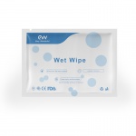 Set of 100 cleaning wipes soaked in isopropyl alcohol