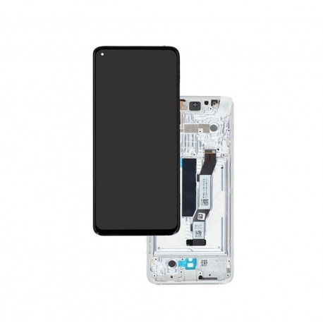 LCD + dotyk + rámeček pro Xiaomi Mi 10T / Mi 10T Pro stříbrná (Service Pack)
