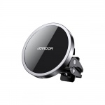 Joyroom magnetic wireless MagSafe charger and car holder 15W black